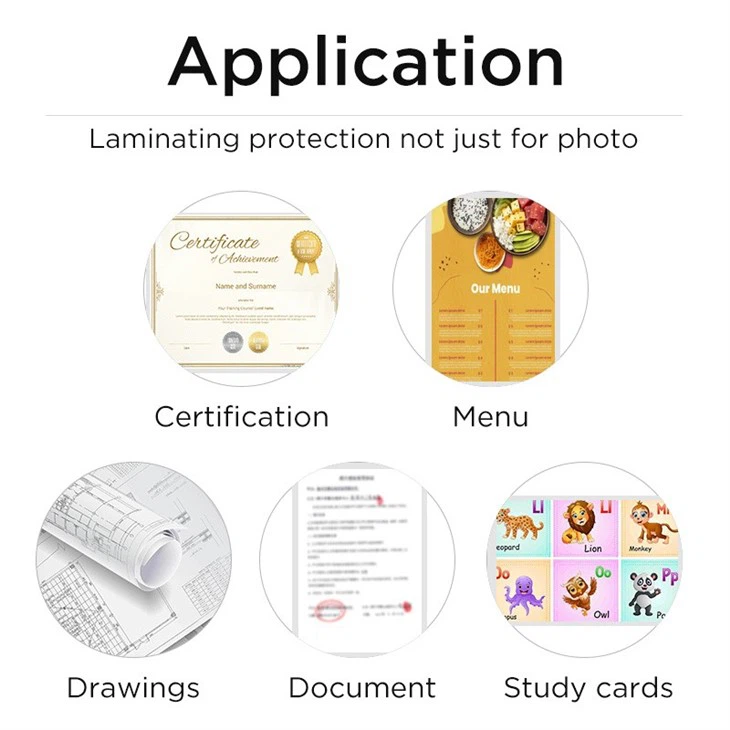 Glossy Finish Laminating Pouches Glossy Finish Laminating Pouches